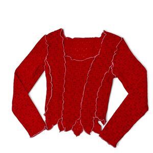 ❤️ Fashion Brand Company red lace long sleeve ❤️